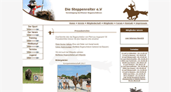 Desktop Screenshot of diesteppenreiter.de